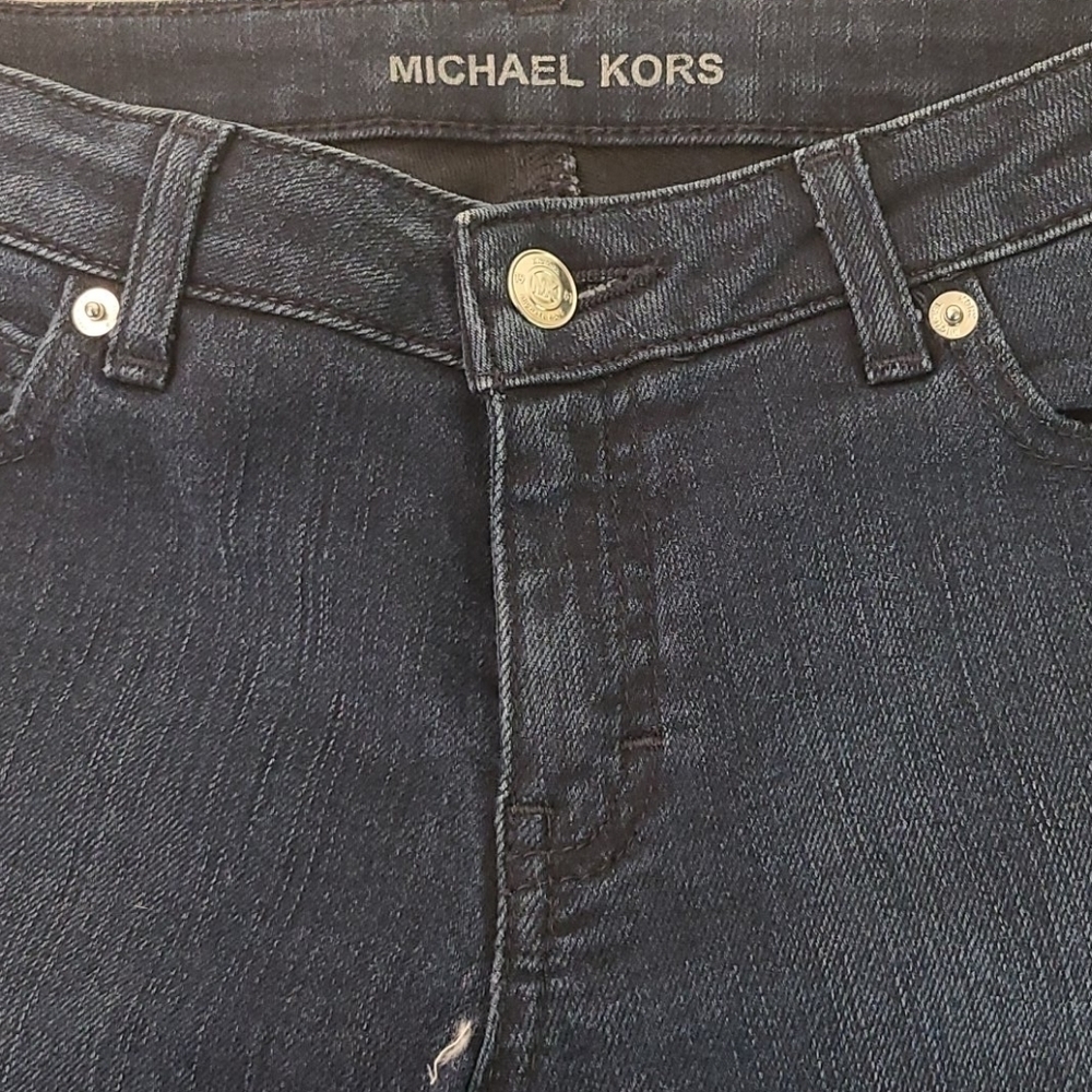 MICHAEL KORS  DARK SKINNY JEANS SZ 2 - Picture 7 of 9